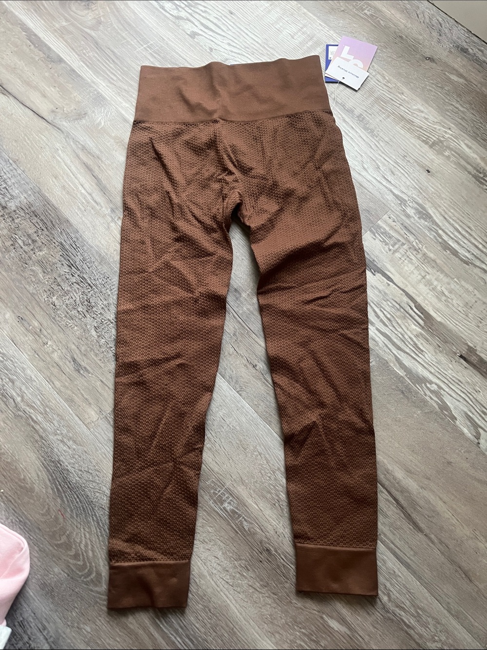 JoyLab Brown Textured High-Waist Leggings